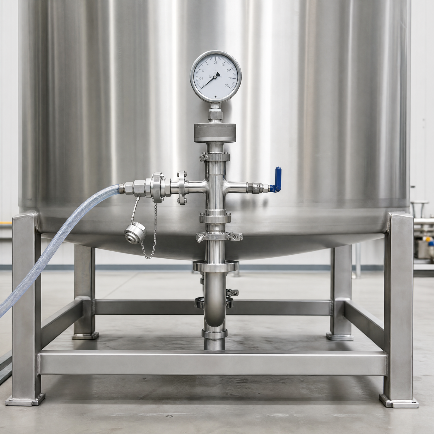 Generic test gauge and connected water-test boundary detail